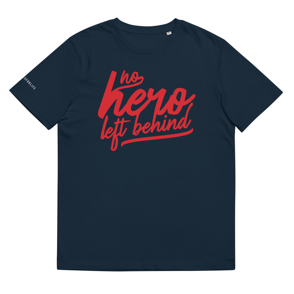 No Hero Left Behind in Red T-Shirt